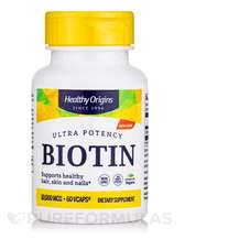 Healthy Origins, Витамин B7 Биотин, Biotin 10000 mcg, 60 VCaps