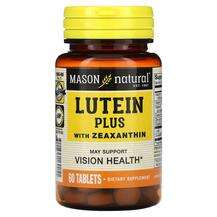 Mason, Lutein Plus With Zeaxanthin, Лютеїн, 60 таблеток