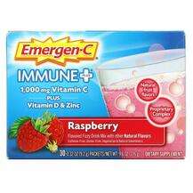 Emergen-C, Поддержка иммунитета, Immune+ Raspberry 1000 mg 30 ...