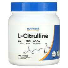 Nutricost, L-Citrulline Unflavored, 600 g
