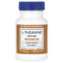 The Vitamin Shoppe, L-Theanine 200 mg, L-Теанін, 60 капсул