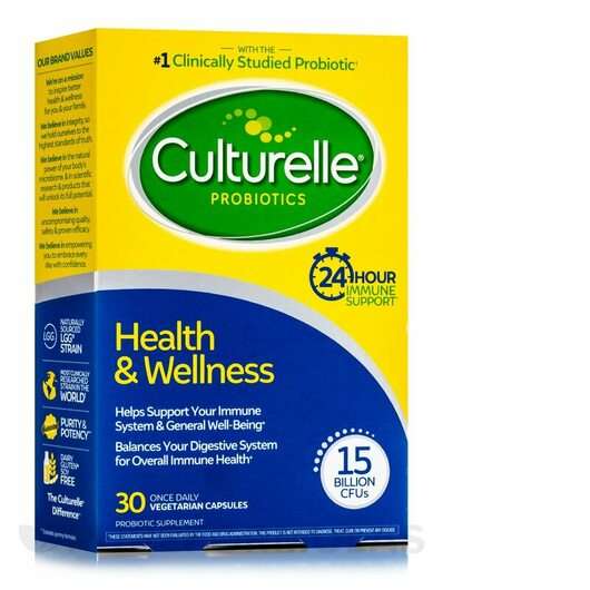 Основное фото товара Culturelle, Пробиотики, Health & Wellness Capsules, 30 капсул