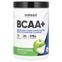 Performance BCAA+ Green Apple БЦАА Nutricost 378 г