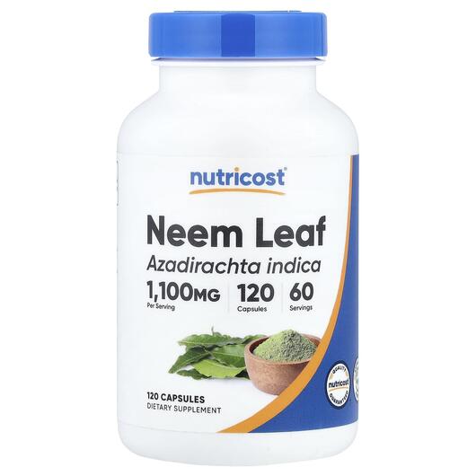 Основное фото товара Nutricost, Ниим, Neem Leaf, 120 капсул