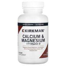 Kirkman, Витамин D, Calcium & Magnesium with Vitamin D, 12...