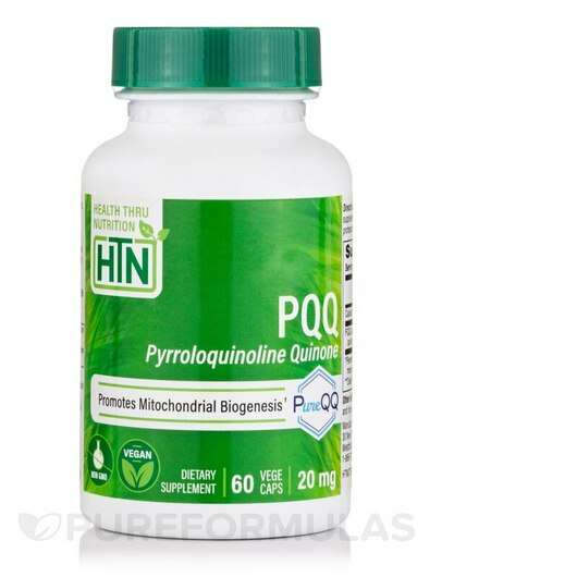 Основне фото товара Health Thru Nutrition, PQQ as PureQQ 20 mg, Пірролохінолінхіно...
