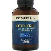 Dr Mercola, Фосфолипиды, Keto Krill, 180 капсул