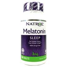 Natrol, Melatonin Time Release 3 mg 100, Мелатонін 3 мг, 100 т...