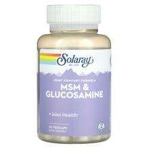 Solaray, Глюкозамин Хондроитин, MSM & Glucosamine, 90 капсул