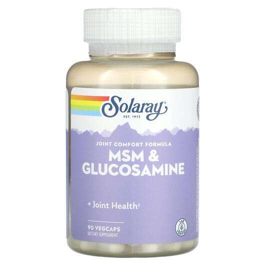 Основное фото товара Solaray, Глюкозамин Хондроитин, MSM & Glucosamine, 90 капсул