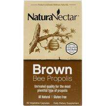 Natura Nectar, Прополис, Brown Bee Propolis, 60 капсул