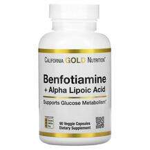 California Gold Nutrition, Benfotiamine + ALA, Бенфотиамін + А...