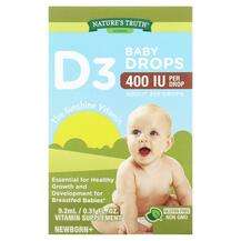 Nature's Truth, Витамины, Vitamins D3 Baby Drops Newborn+ 400 ...