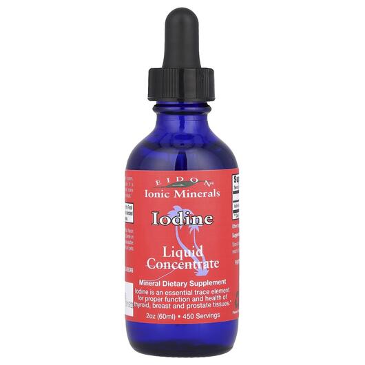 Основное фото товара Eidon Ionic Minerals, Йод, Iodine Liquid Concentrate, 60 мл