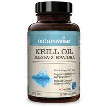 Naturewise, Krill Oil Omega-3 EPA DHA, Олія Кріля, 120 капсул