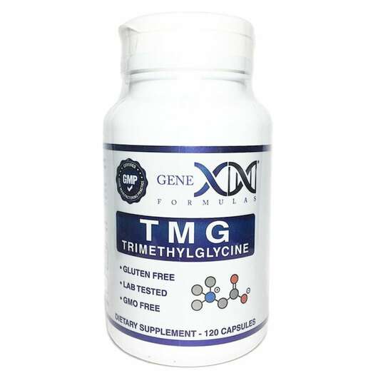 Основне фото товара Genex Formulas, TMG Trimethylglycine, Триметилгліцин, 120 капсул