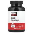 Фото товара Force Factor, ГАМК, GABA 750 mg, 100 капсул