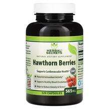 Herbal Secrets, Боярышник, Hawthorn Berries 565 mg, 120 капсул