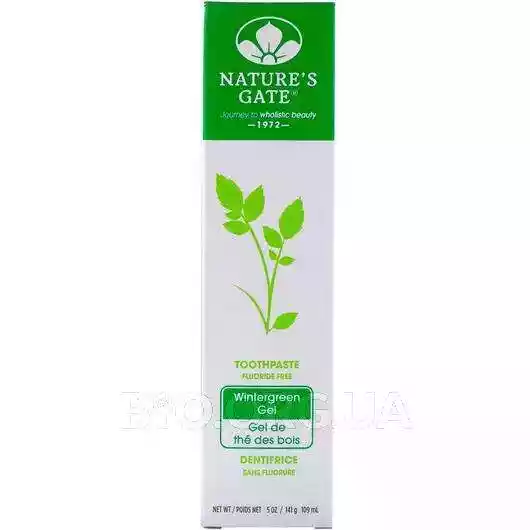 Фото товара Natures Gate Fluoride Free Toothpaste Wintergreen Gel 141 g