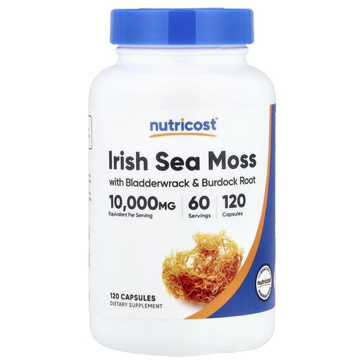 Основне фото товара Irish Sea Moss Основне фото товара Nutricost, Irish Sea Moss, Ірландський морський мох, 120 капсул