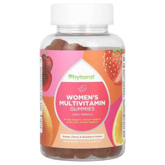 Основне фото товара Phytoral, Women's Multivitamin Gummies, Мультивітаміни, 90 таб...