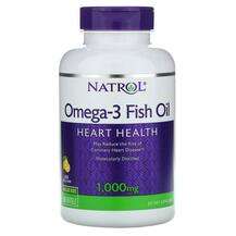 Natrol, Omega 3 Fish Oil Natural Lemon Flavor 1000 mg, 150 Sof...