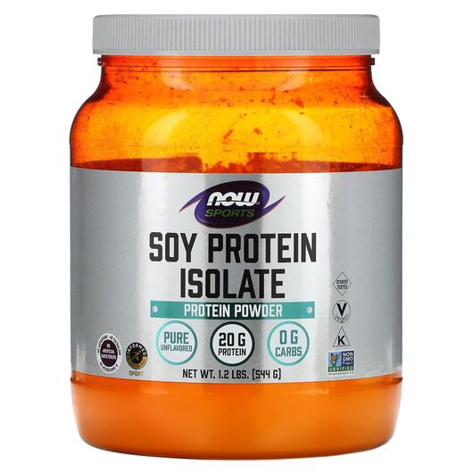 Основное фото товара Протеин, Sports Soy Protein Isolate Natural Unflavored 1, 544 г