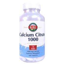 KAL, Цитрат Кальция 1000 мг, Calcium Citrate 1000, 180 таблеток