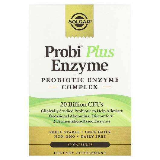 Основне фото товара Solgar, Probi Plus Enzyme Probiotic Enzyme Complex 20 Billion ...