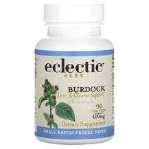 Eclectic Herb, Burdock Raw 500 mg, Корінь лопуха 500 мг, 90 ка...