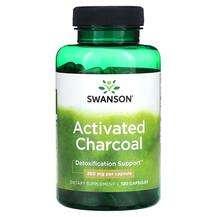 Swanson, Activated Charcoal 260 mg, Активоване вугілля, 120 ка...