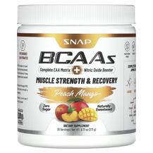 BCAAs Peach Mango БЦАА Snap Supplements 277 г BCAAs Peach Mango БЦАА Snap Supplements 277 г