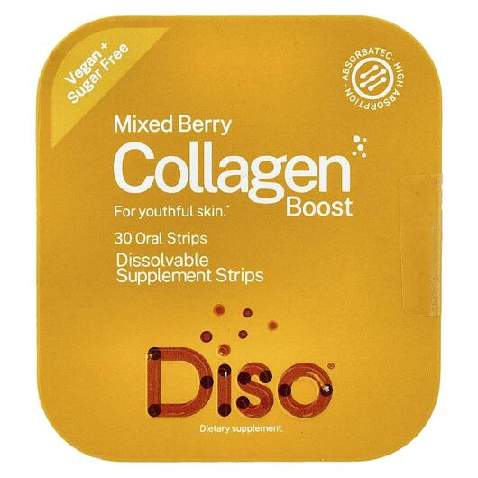 Основне фото товара Diso, Collagen Boost Mixed Berry, Колаген, 30 таблеток