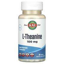 KAL, L-Теанин, L-Theanine 100 mg, 30 таблеток