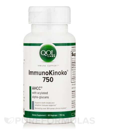 Основне фото товара Quality of Life, ImmunoKinoko 750 mg, Іммуно Кіноко, 60 капсул