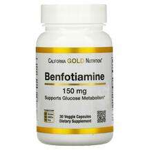 California Gold Nutrition, Benfotiamine 150 mg, Бенфотиамін 15...