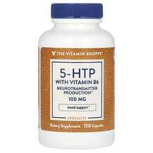 The Vitamin Shoppe, 5-гидрокситриптофан, 5-HTP with Vitamin B6...
