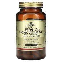 Solgar, Ester-C Plus Vitamin C 500 mg, Вітамін C Естер-С, 90 к...