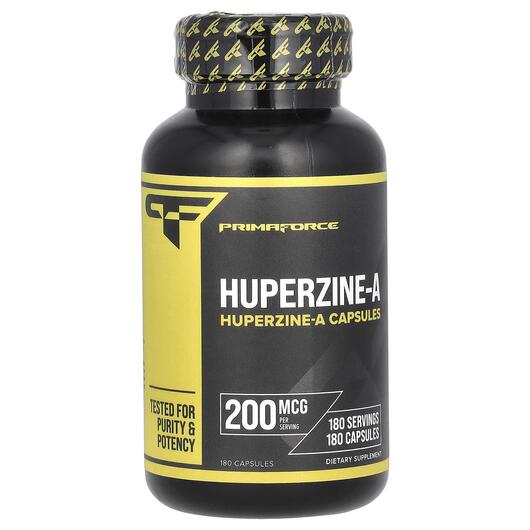 Основне фото товара Primaforce, Huperzine-A 200 mcg, Гіперзин А, 180 капсул