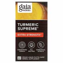 Gaia Herbs, Turmeric Supreme Extra Strength, Куркума, 60 капсул
