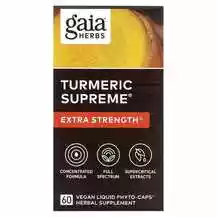 Gaia Herbs, Куркума, Turmeric Supreme Extra Strength, 60 капсул