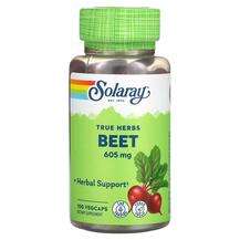 Solaray, Beet 605 mg, Червоний буряк 605 мг, 100 капсул