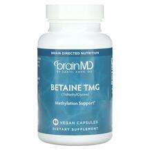 BrainMD, Триметилглицин, Betaine TMG, 60 капсул