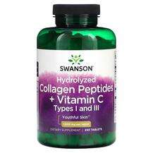 Swanson, Hydrolyzed Collagen Peptides + Vitamin C 1000 mg, 250...