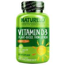 Naturelo, Витамин D3, Vitamin D3 Plant Based 5000 IU/125 mcg, ...