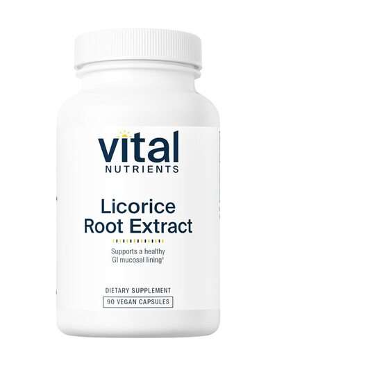 Основне фото товара Vital Nutrients, Licorice Root Extract 400 mg, Лакриця, 90 капсул