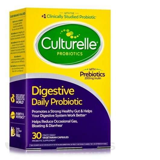 Основное фото товара Culturelle, Пробиотики, Digestive Daily Probiotic, 30 капсул