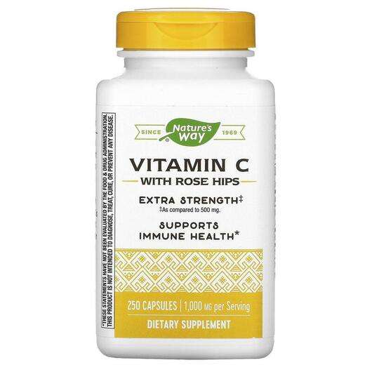 Основне фото товара Nature's Way, Vitamin C 1000 with Rose Hips, C 1000 с шипшиною...