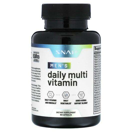 Основное фото товара Snap Supplements, Мультивитамины для мужчин, Men's Daily Multi...