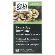 Gaia Herbs, Everyday Immune Mushrooms & Herbs, 60 Vegan Ca...